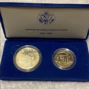 1886-1986 United States Liberty Coins 2 Coins